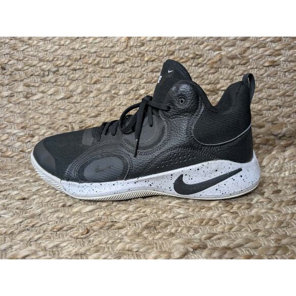 Nike Mens Fly By Mid 2 Black Athletic Basketball Shoes Sneakers Size 10 - Picture 1 of 11